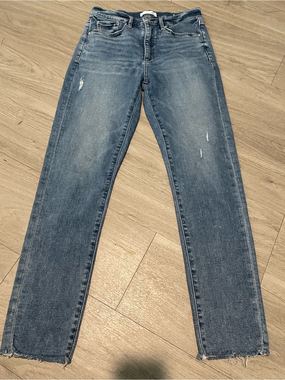 LOFT Medium Blue Straight Leg Jeans